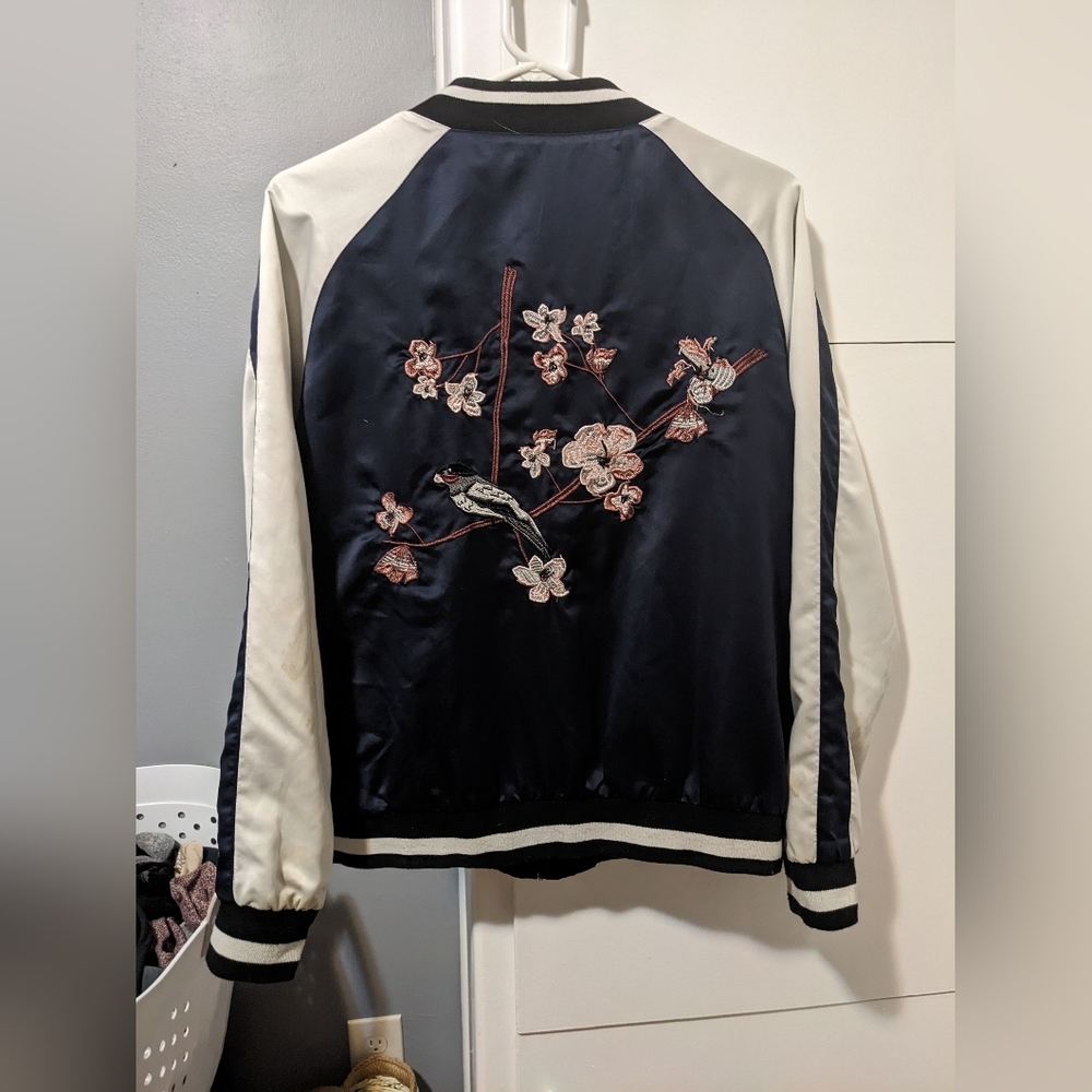 Reversible Satin Embroidered Jacket